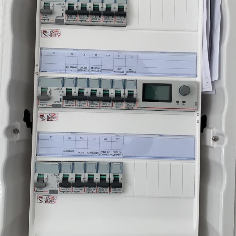 Tableau électrique moderne avec éco-compteur - Dovolta